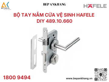 Bộ tay nắm cửa nhà vệ sinh Hafele DIY 489.10.660